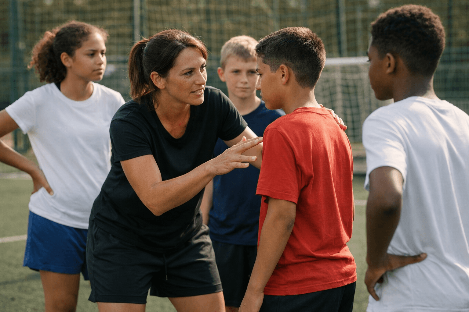 Atelier éducatif mené par une association sportive auprès de jeunes
